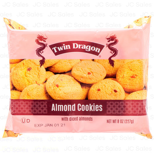 WHOLESALE TWIN DRAGON COOKIES 8 OZ ALMOND SOLD BY CASE Online now