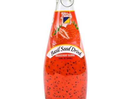 WHOLESALE GABRIELA BASIL SEED DRINK STRAWBERRY 9.8 OZ + CRV SOLD BY CASE Hot on Sale