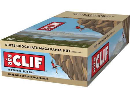 Clif Bar White Chocolate Macadamia Nut, 2.4oz 12ct For Sale