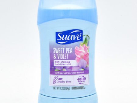 WHOLESALE SUAVE DEODORANT SWEET PEA SCENT 1.2 OZ SOLD BY CASE For Discount