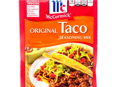 WHOLESALE MCCORMICK ORIG TACO SEASONING MIX 1 OZ SOLD BY CASE Online Sale