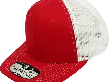 PB222J KIDS TRUCKER HAT [RED WHITE] Discount