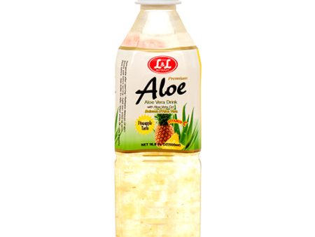 WHOLESALE L & L ALOE VERA DRINK 16.9 OZ PINEAPPLE SOLD BY CASE For Cheap