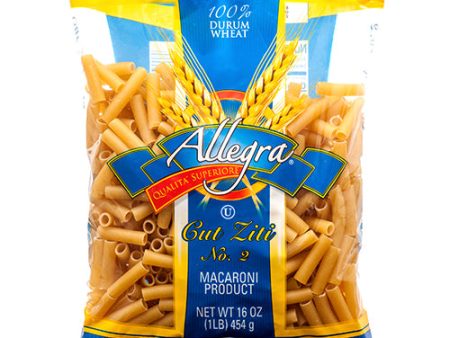 WHOLESALE ALLEGRA PASTA 16 OZ ZITI SOLD BY CASE on Sale