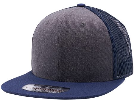 PB180 [NAVY DARK HEATHER NAVY] WOOL BLEND TRUCKER HATS Sale