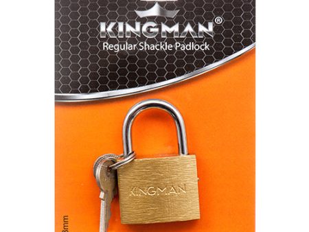 WHOLESALE KINGMAN BRASS PADLOCK 38MM W  IRON CORE SOLD BY CASE Sale