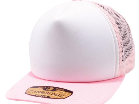 PB114 [L.PINK WHITE L.PINK] 5 PANEL FOAM TRUCKER HATS Hot on Sale