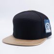 PB155 [BLACK GOLD] WOOL BLEND LEATHER SNAPBACK HATS Fashion