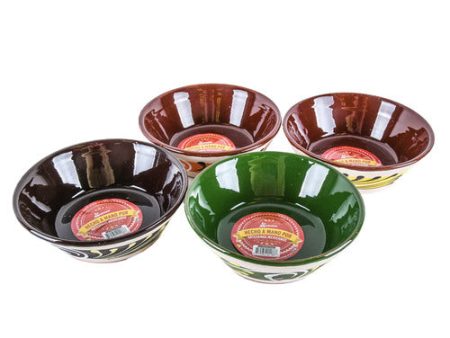 WHOLESALE CERAMIC BOWL ENGOBE 7 ASST CLRS SOLD BY CASE Sale