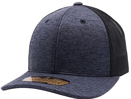 PB227 [BLACK] SPACE DYED MESH TRUCKER HATS Online Sale