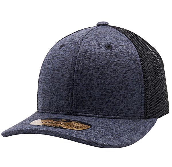 PB227 [BLACK] SPACE DYED MESH TRUCKER HATS Online Sale