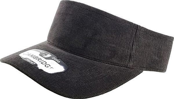 PB247 [CHARCOAL] CORDUROY SUN VISOR HATS Discount