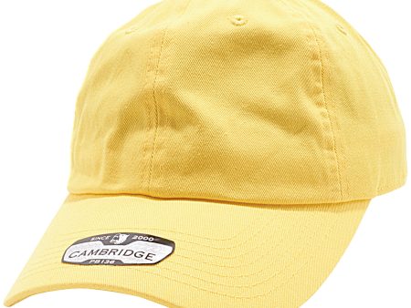 PB136 [YELLOW] UNSTRUCTURED COTTON TWILL DAD HATS Supply