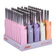 WHOLESALE RANGE CANDLE LIGHTER REFILLABLE PASTEL CLRS SOLD BY CASE Hot on Sale