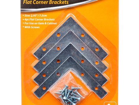 WHOLESALE KINGMAN FLAT CORNER BRACKETS 4PC SOLD BY CASE For Sale