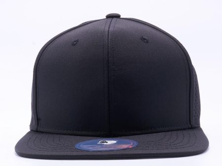 PB117 [BLACK] PERFORATED SNAPBACK HATS Hot on Sale