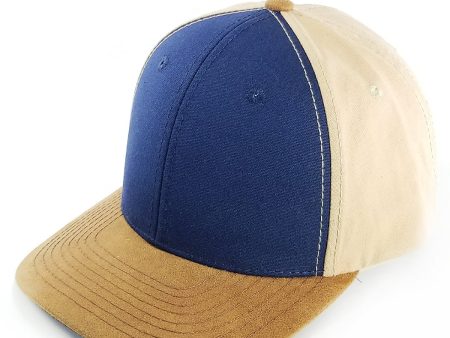 HC2024 [NAVY BEIGE BROWN] PLAIN OXFORD PU VISOR HAT For Discount