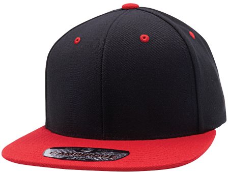 PB103 [BLACK RED] WOOL BLEND SNAPBACK HATS For Discount