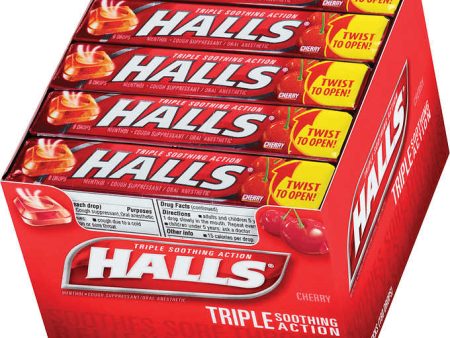 Halls Cough Drops, Cherry, 20 ct Discount