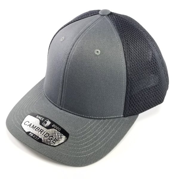 PB237 [CHARCOAL BLACK] CAMBRIDGE MICRO MESH BACK TRUCKER HAT For Discount