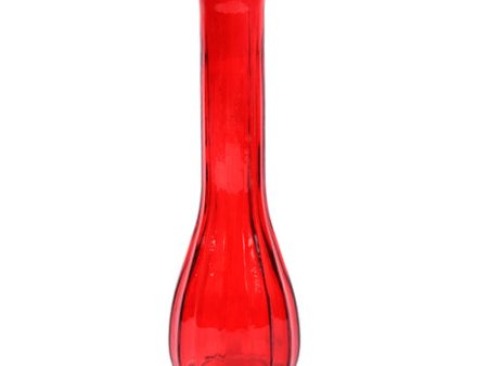 WHOLESALE VASE RED 7.5 X H22CM #HC25070 SOLD BY CASE Sale