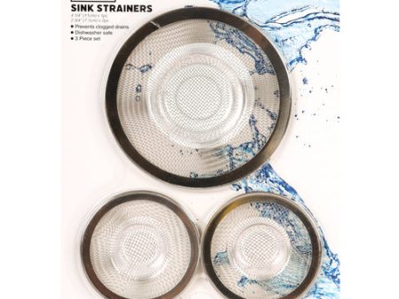 WHOLESALE TABLE KING SINK STRAINER 3PC MESH SOLD BY CASE Discount