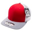 PB222T-RED-WHITE-H.GRAY CAMBRIDGE TRUCKER HAT For Discount