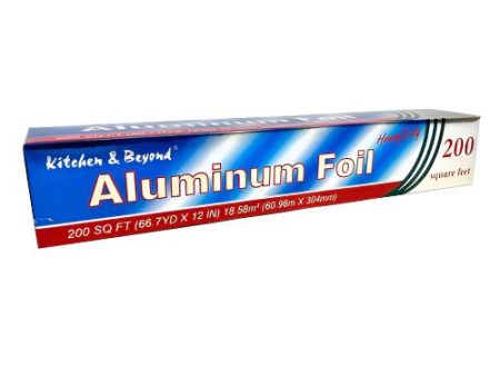 WHOLESALE KITCHEN & BEYOND HEAVY DUT ALUMINUM FOIL 200 SQ FT SOLD BY CASE Discount