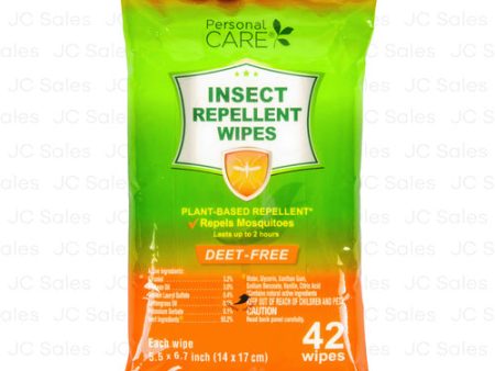 WHOLESALE PERSONAL CARE INSECT REPELLENT WIPES 42 CT SOLD BY CASE For Cheap