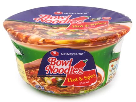 WHOLESALE NONGSHIM BOWL NOODLE 3.03 OZ HOT & SPICY SOLD BY CASE Sale