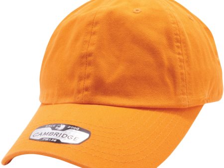 PB136 [ORANGE] UNSTRUCTURED COTTON TWILL DAD HATS For Sale