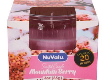 WHOLESALE NUVALU CANDLE TUMBLER 3 OZ MOUNTAIN BERRY SOLD BY CASE For Sale