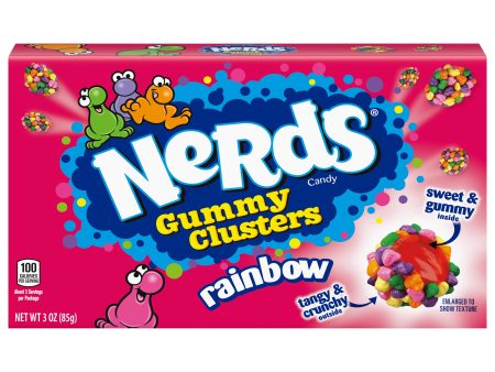 Nerds Rainbow Cluster Theater Box, 3oz 12ct For Discount