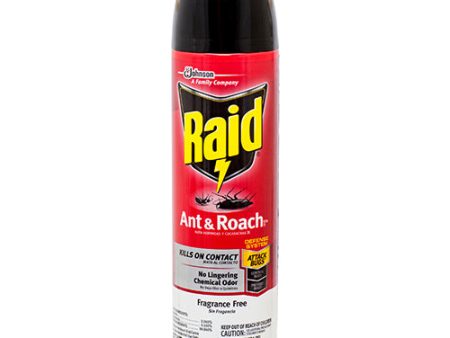 WHOLESALE RAID ANT & ROACH 17.5 OZ FRAGRANCE FREE SOLD BY CASE Discount