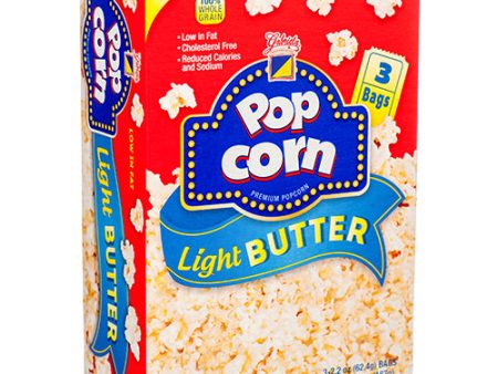 WHOLESALE GABRIELA POPCORN LIGHT BUTTER 3PK 6.6Z *2Y SOLD BY CASE Hot on Sale