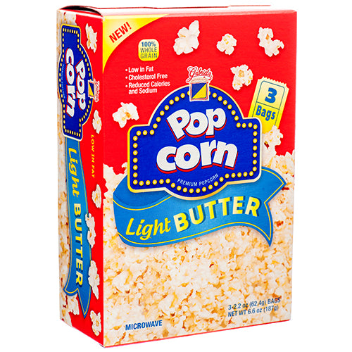 WHOLESALE GABRIELA POPCORN LIGHT BUTTER 3PK 6.6Z *2Y SOLD BY CASE Hot on Sale