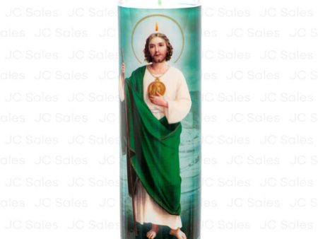 WHOLESALE VELADORA RELIGIOUS CANDLE SAN JUDAS TADEO SOLD BY CASE For Discount