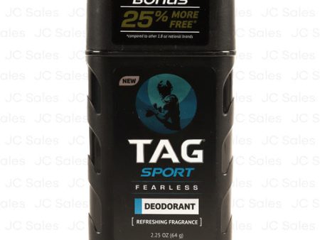 WHOLESALE TAG SPORT FEARLESS DEODORANT 2.25 OZ SOLD BY CASE Discount