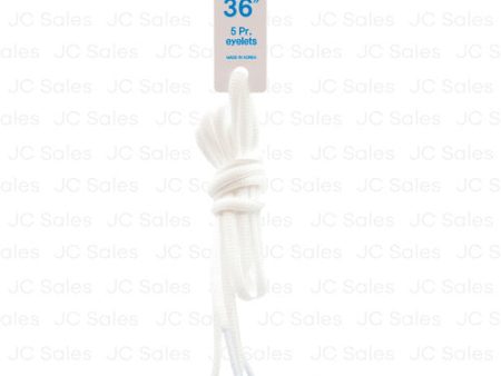 WHOLESALE SHOELACE OVAL WHITE 36 SOLD BY CASE Online