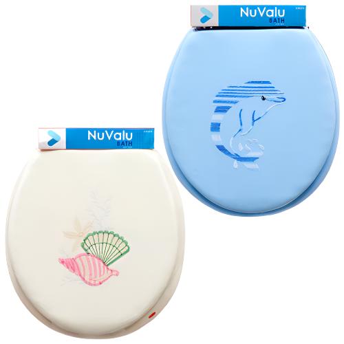 WHOLESALE NUVALU TOILET SEAT COVER FOR ADULT SOFT W ASST DESIGNS & COLORS SOLD BY CASE Online Hot Sale