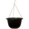 WHOLESALE PLANTER RD 11.5 PLASTIC W  METAL HANGING & ASST CLRS SOLD BY CASE For Sale