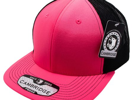 PB222N-N.PINK-BLK CAMBRIDGE TRUCKER HAT Discount