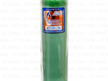 WHOLESALE VELADORA RELIGIOUS CANDLE GREEN SOLD BY CASE Supply