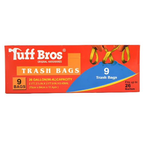 WHOLESALE TRASH BAGS 26GAL 9CT SOLD BY CASE For Discount