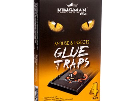 WHOLESALE KINGMAN PRIME MOUSE GLUE TRAP SMALL 4 PC SOLD BY CASE Online Hot Sale