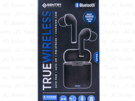 WHOLESALE SENTRY TRUEWIRELESS BLK EARBUDS #BT957B SOLD BY CASE For Discount