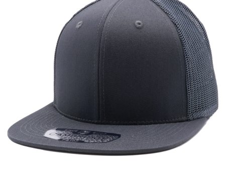 PB107 [CHARCOAL] COTTON 6PANEL TRUCKER HATS Online Hot Sale