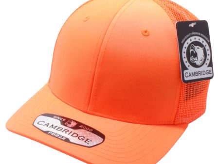 PB222-N.Orange CAMBRIDGE TRUCKER HAT For Discount