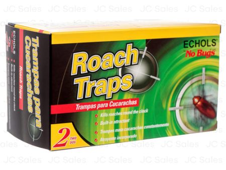 WHOLESALE ROACH TRAPS 2PK #00524 E-24#ECHOLOS SOLD BY CASE Online Sale