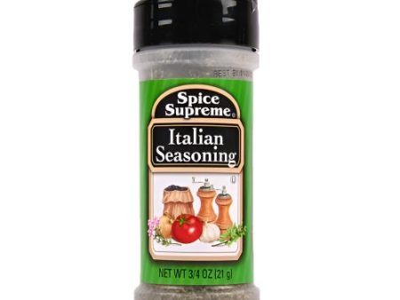 WHOLESALE SPICE SUPREME ITALIAN SEASONING 12   0.75 OZ SOLD BY CASE on Sale